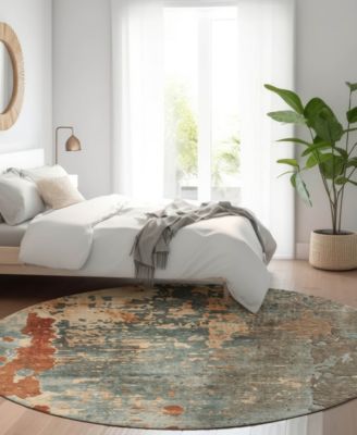 Kochi Washable KC11 8'x8' Round Area Rug