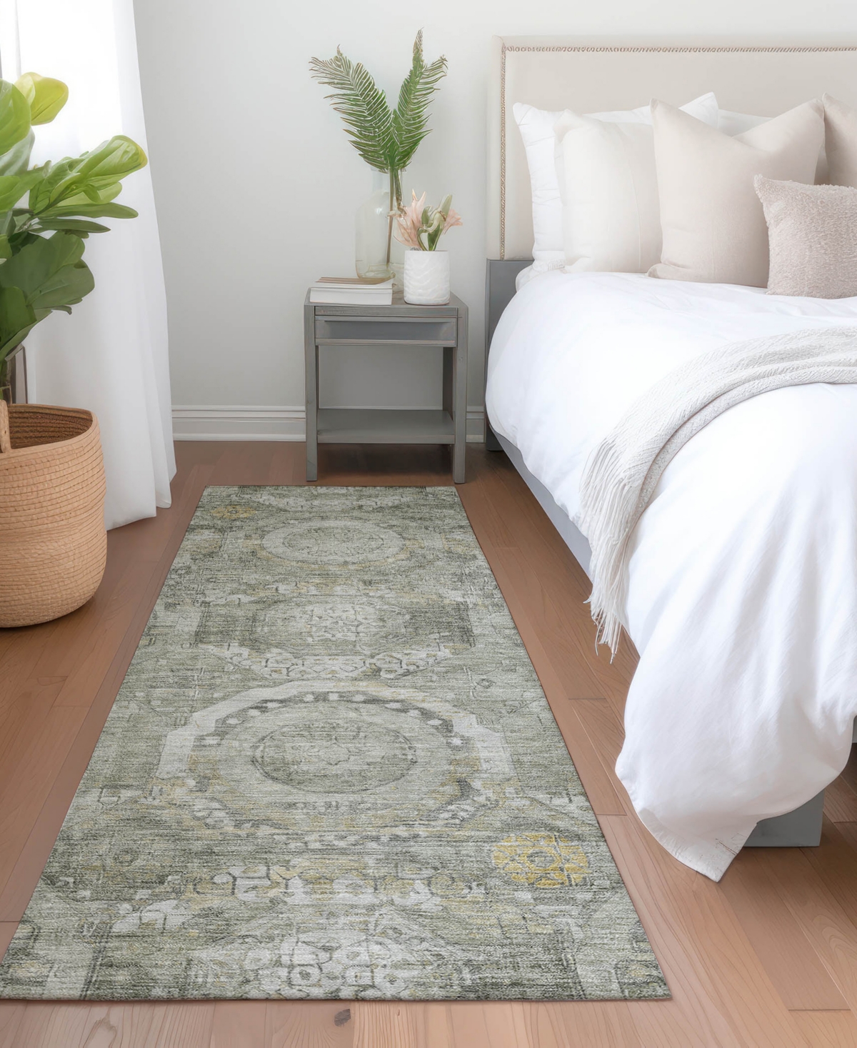Dalyn Tabrook Tb14 2'3"x7'6" Runner Area Rug In Gray