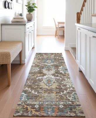 Silk Road Washable SR8 2'3"x7'6" Runner Area Rug