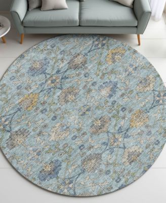 Silk Road Washable SR1 8'x8' Round Area Rug