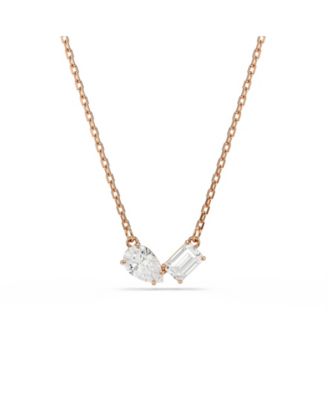 Mesmera Rose Gold Tone Plated Earrings and Necklace Set