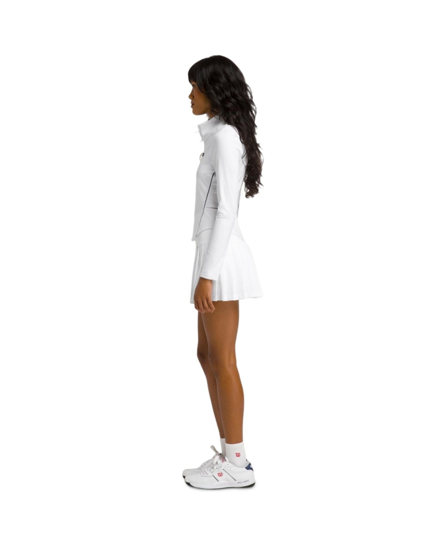 Женская юбка Wilson Midtown Tennis Skirt, цвет: Яркий белый — фото 3