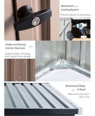 6'x6' Outdoor Storage Shed