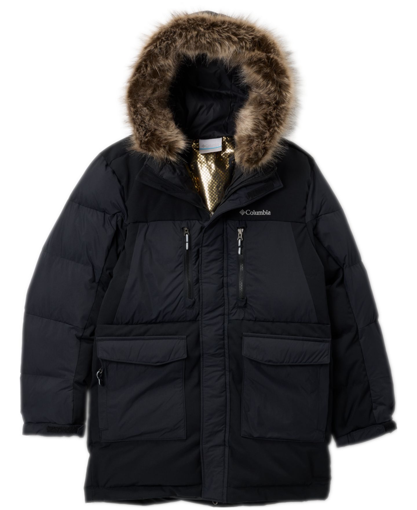 Куртка Columbia Marquam Peak Fusion II Parka Jacket для мальчиков, цвет: Чёрный — фото 1
