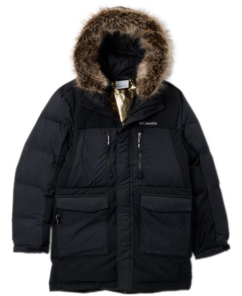 Куртка Columbia Marquam Peak Fusion II Parka для мальчиков, цвет: Чёрный