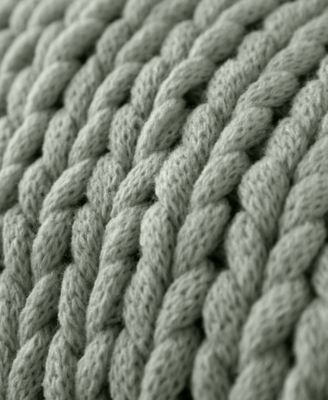 Oversized Chunky Hand-knit Throw, 59" x 47"