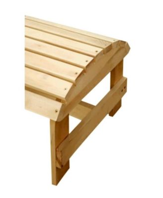 Natural Adirondack Pine Ottoman