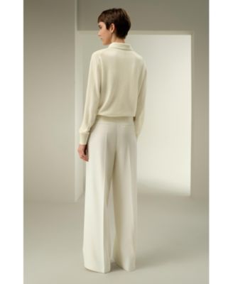 Women's Baby Cashmere Polo Shirt