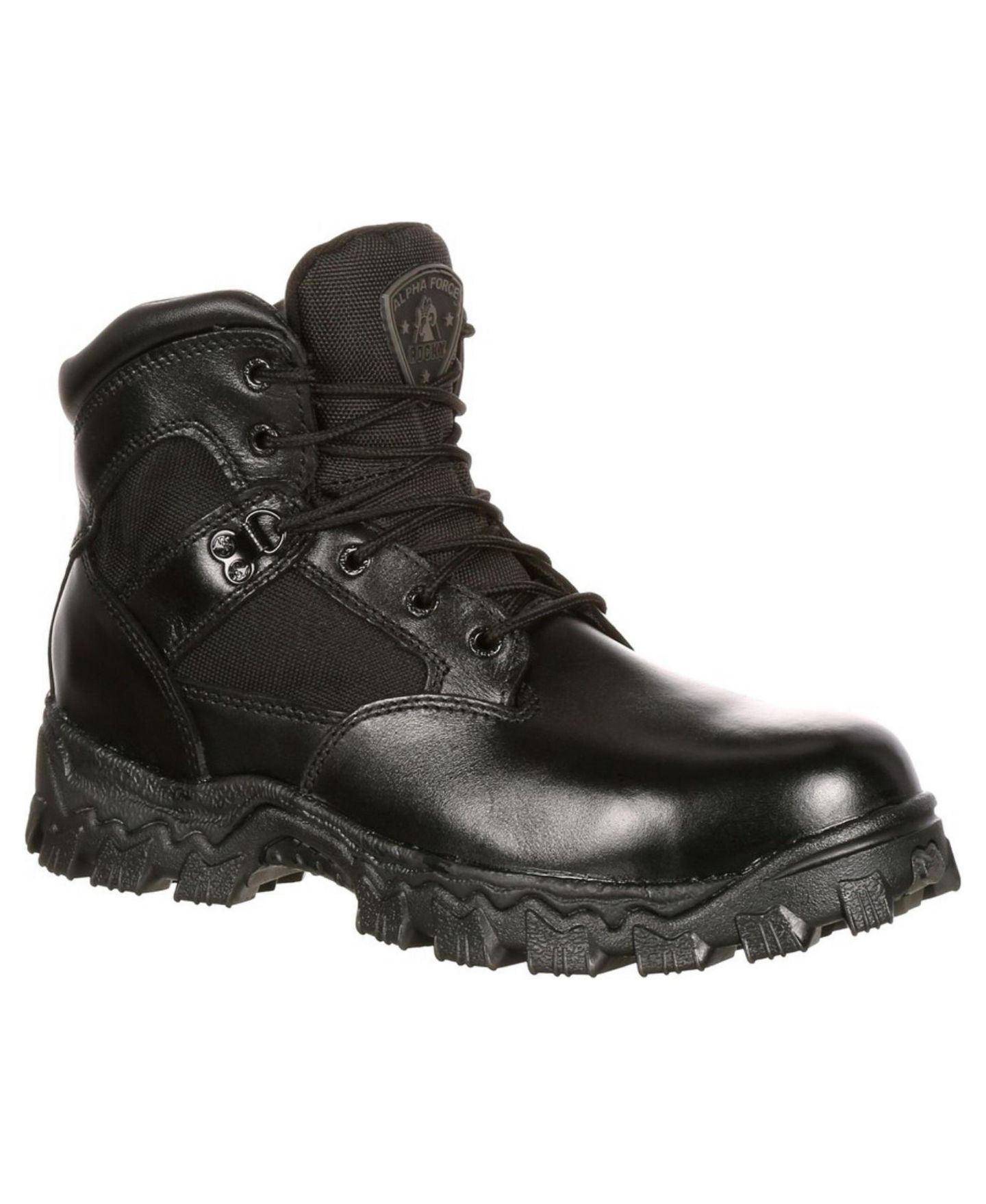 Мужские ботинки ROCKY Alpha Force Composite Toe Waterproof Public Service Boot, цвет: Чёрный — фото 1