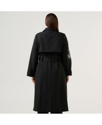 Women's Monet Embroidered Trench