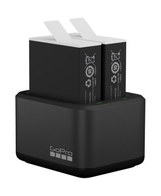 Dual Battery Charger and 2x Enduro Li-Ion Battery for HERO12/11/10/9 Black Camera