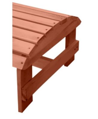 Walnut Adirondack Pine Ottoman