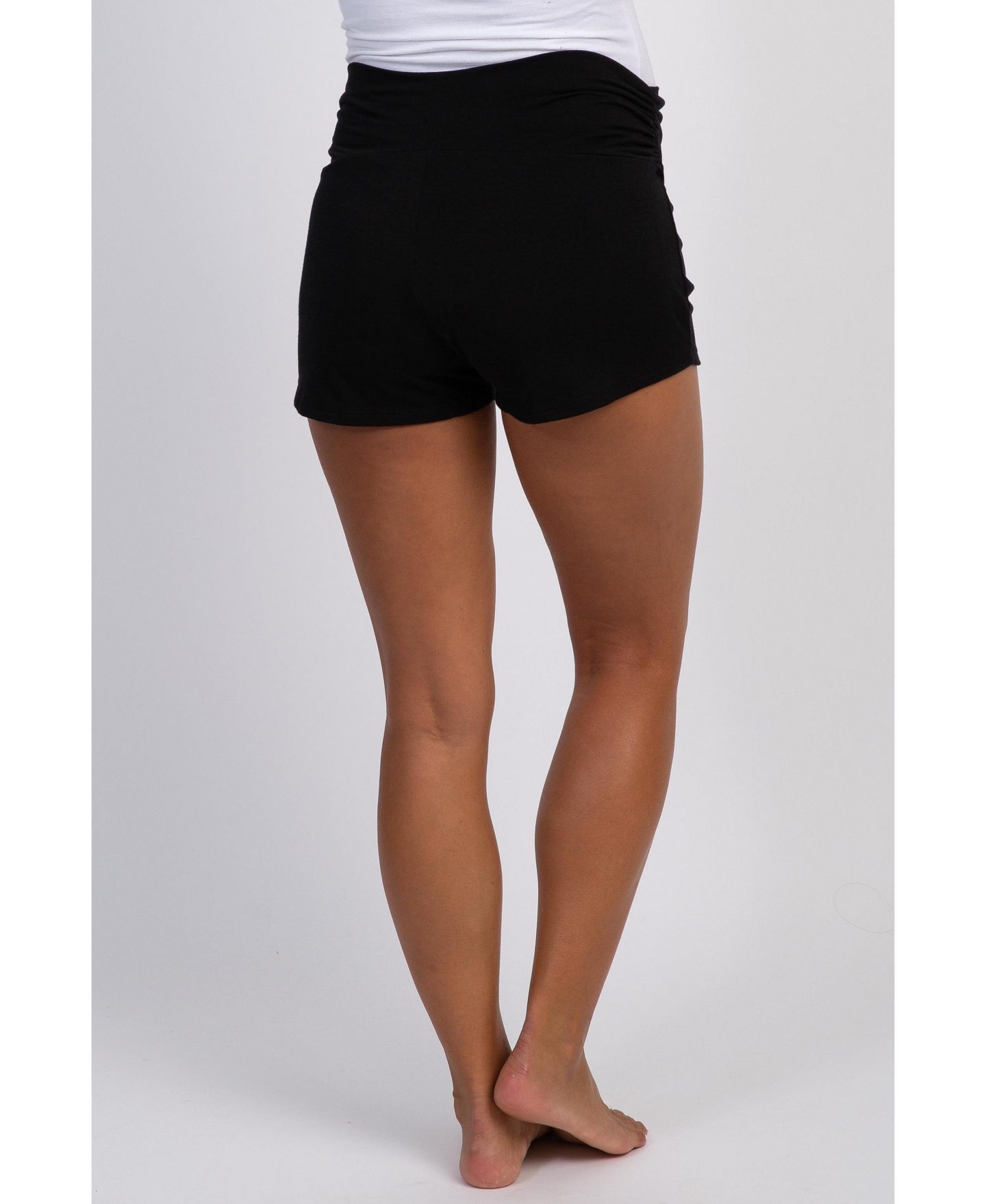 Женские шорты Pinkblush Heather Grey Ruched Side Lounge Shorts, цвет: Чёрный — фото 4