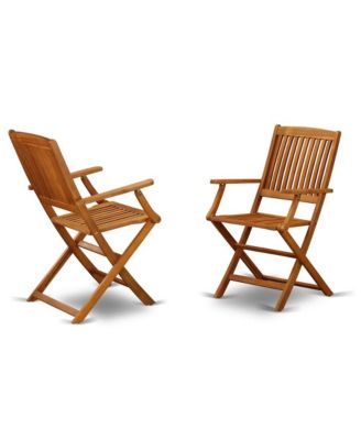 Wooden Patio Set Natural Oil
