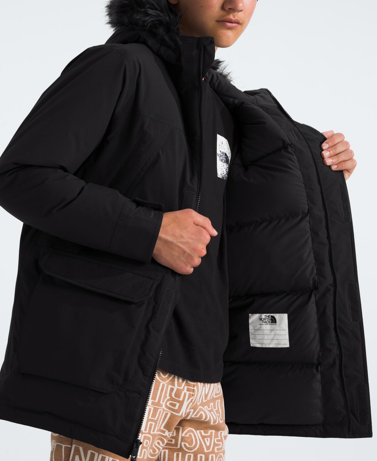 The North Face Big Kids Mcmurdo Hooded Jacket In Black