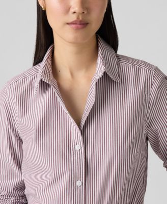 Women's Classic Fit Button-Front Shirt