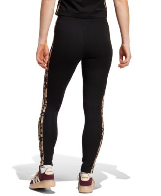 Women's Leopard-Print Cotton-Blend High-Rise Leggings