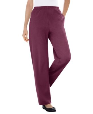Women's Within Tall 7-Day Knit Ribbed Straight-Leg Pull-On Pants
