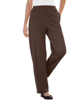 Women's Within Tall 7-Day Knit Ribbed Straight-Leg Pull-On Pants