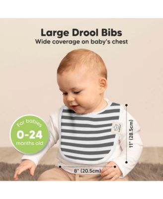 8pk Baby Bibs for Boy, Baby Drool Bib for Baby Boys and Girls, Infant Teething Bibs