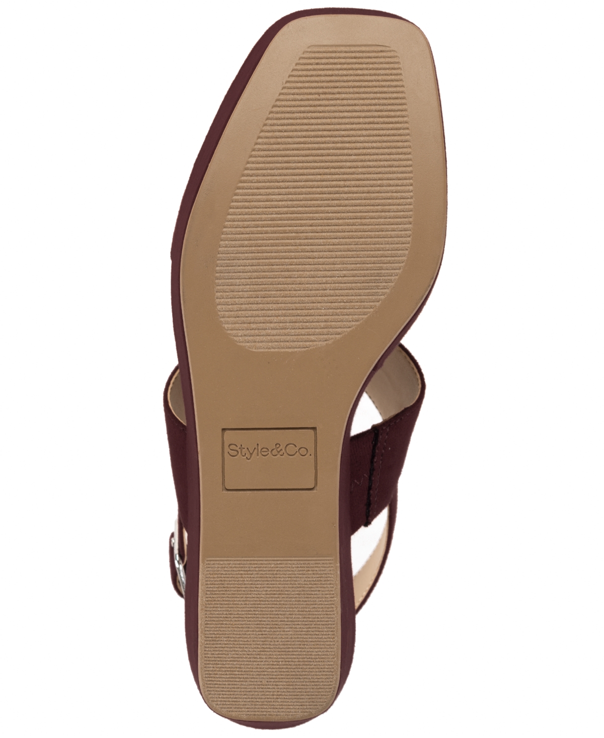 Style & Co Women's Ardenn Double-strap Wedge Sandals, Created For Macy's In Red