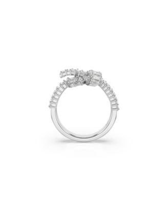 Matrix White Rhodium Plated Ring