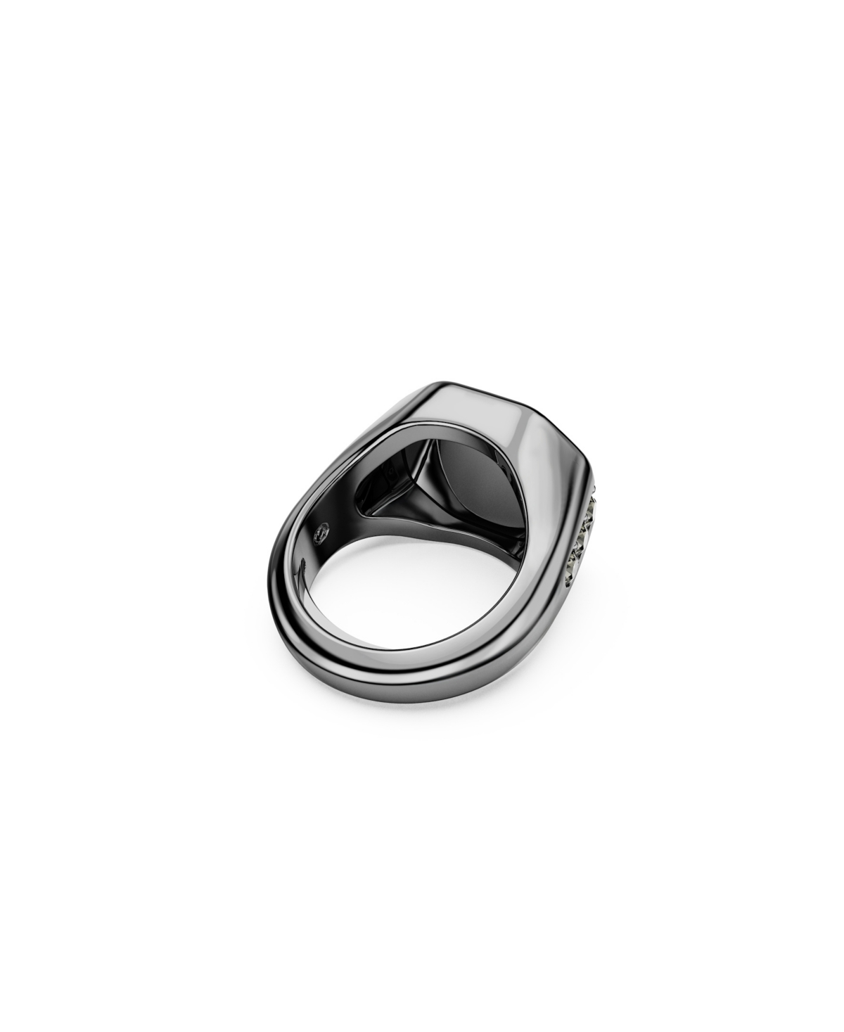 Swarovski Dextera Black Ruthenium Plated Octagon Ring
