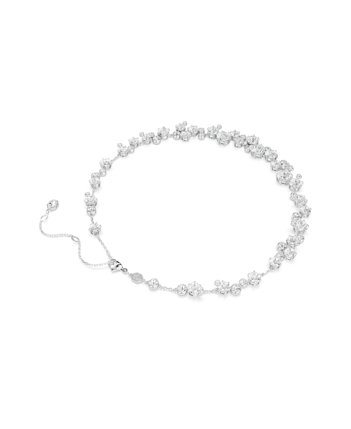 Swarovski Constella Rhodium Plated Necklace In White