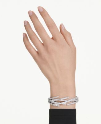 Swaroski Matrix Rhodium Plated Bangle