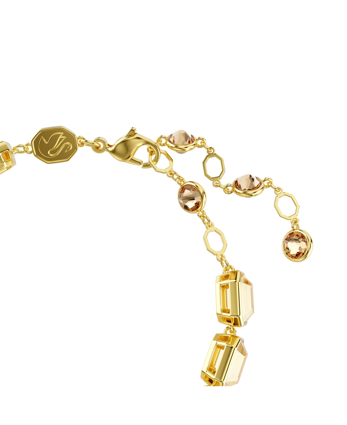 Swarovski Swaroski Millenia Gold-tone Plated Tennis Bracelet In Gold