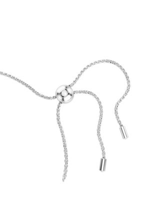 Swaroski Matrix Rhodium Plated Tennis Bracelet