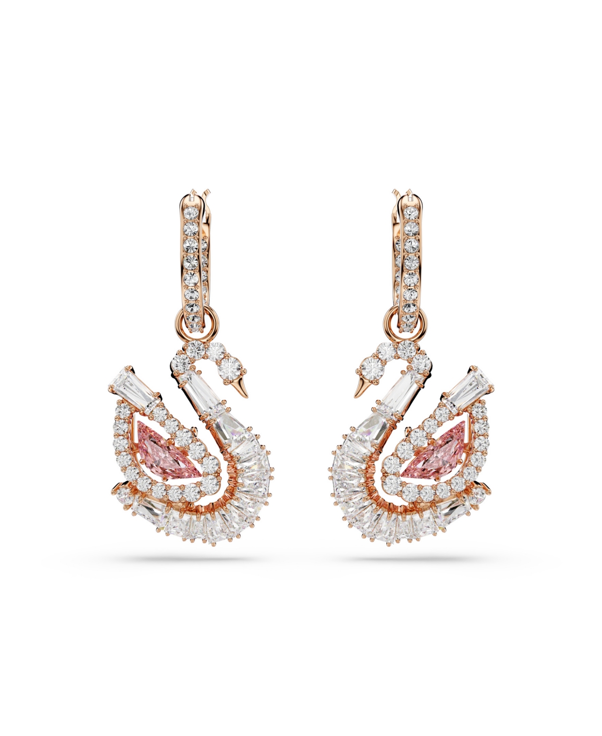 Swarovski Swan Drop-ohrhänger In Gold