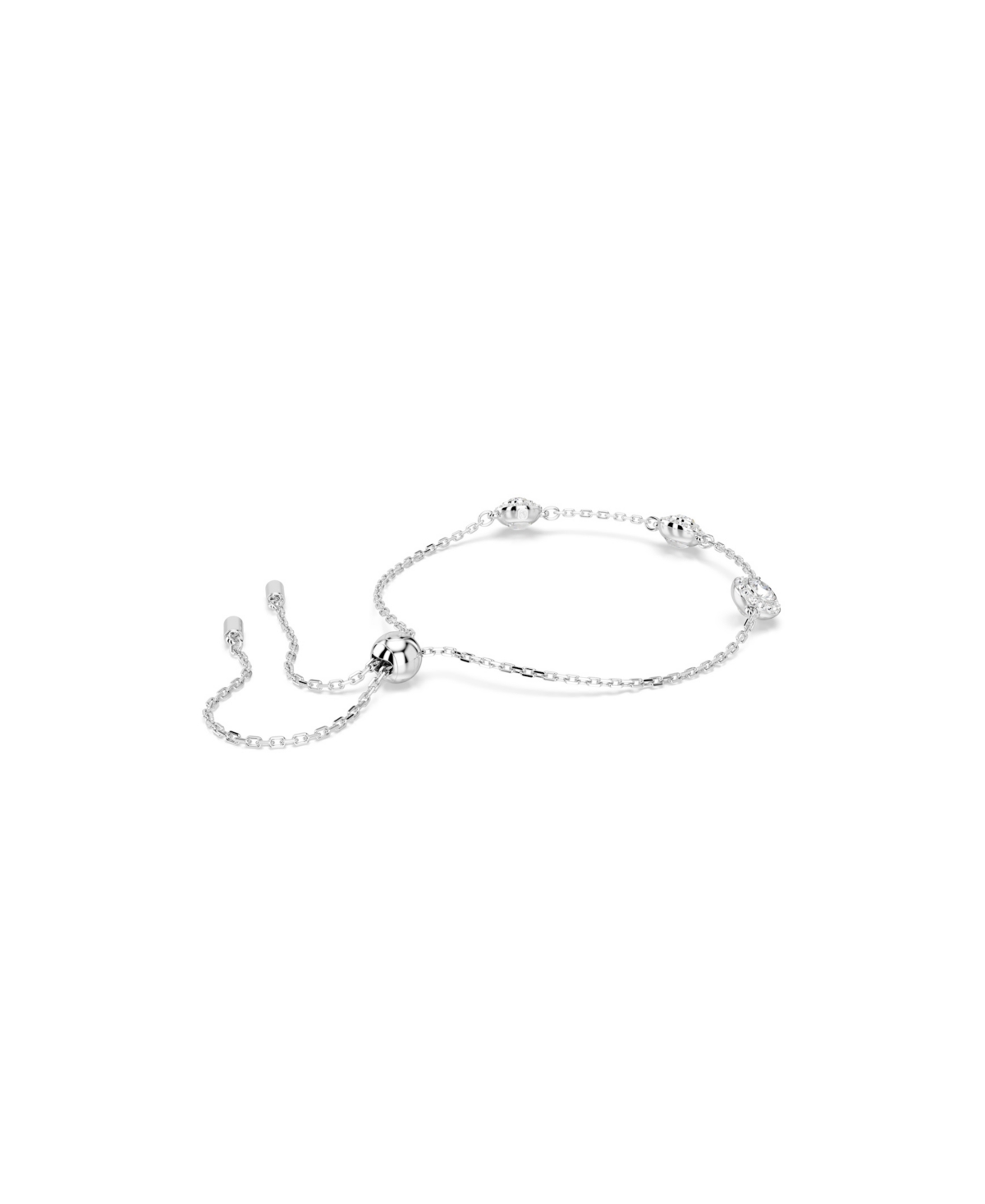 Swarovski Una Crystal Rondelle Angelic Chain Bracelet In Silver
