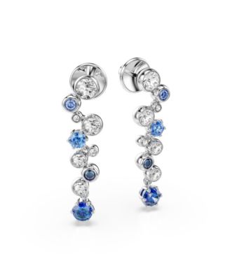 Constella Rhodium Plated Drop Earrings