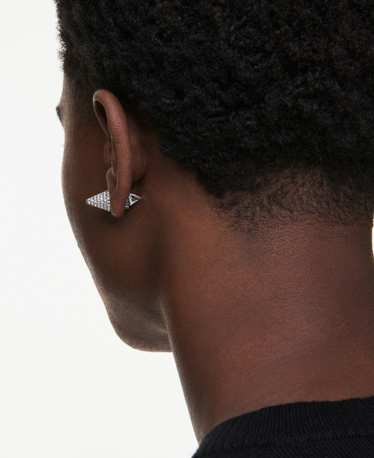 Swarovski Sublima Ruthenium Plated Stud Earrings In Gray