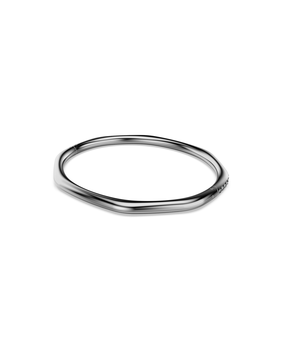 Swaroski Dextera Ruthenium Plated Bangle