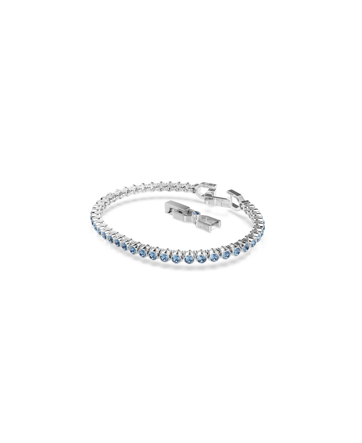 Swarovski Swaroski Imber Emily Rhodium Plated Tennis Bracelet In White