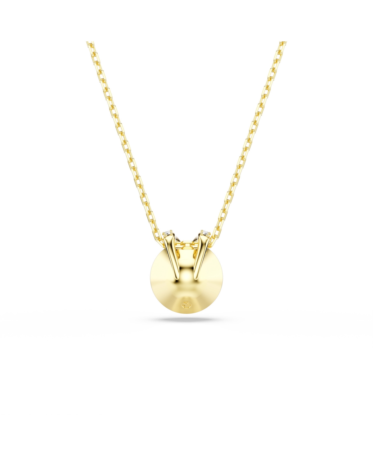 Swarovski Bella Gold-tone Plated V Pendant Necklace In Gold