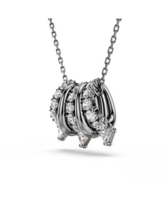 Sublima Ruthenium Plated Pendant Necklace