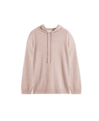 Women's Wool Cashmere Blend Relaxed Hoodie Sweater