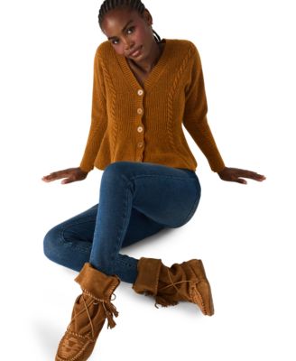 Women's Courtney V-Neck Peplum Sweater