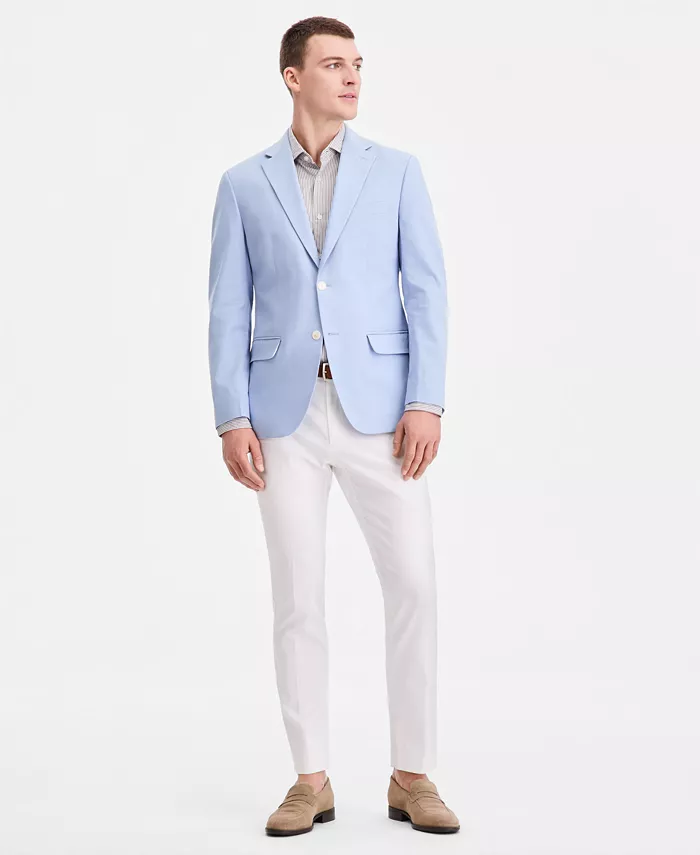Men's Modern-Fit Linen Blend Blazer - thumbnail 10