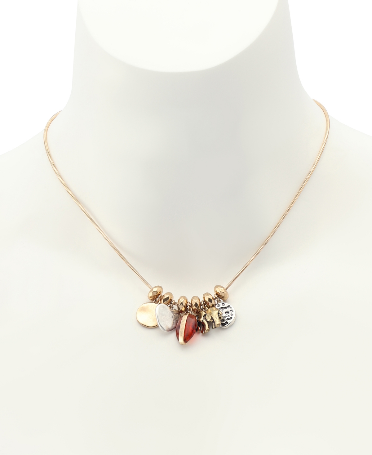 Robert Lee Morris Soho Gold Heirloom Charms Bib Necklace
