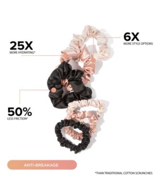 Assorted Satin Scrunchies 6-pack