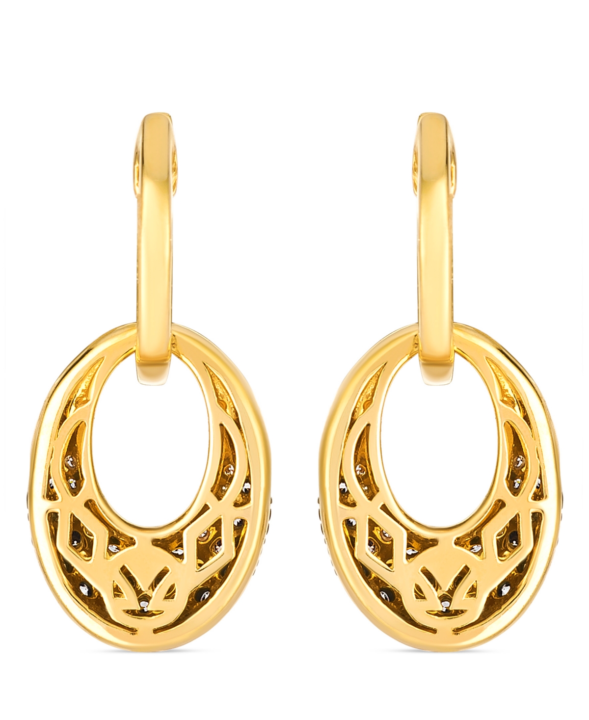 Le Vian Vanilla And Chocolate Drop Earrings (0.62 Ct. T.w) In 14k Honey Gold In Gold