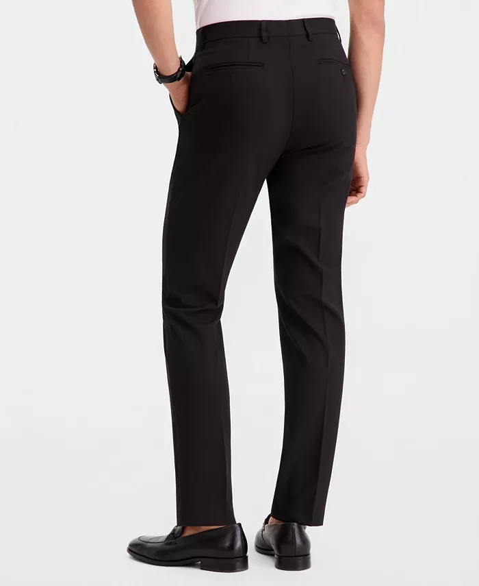 Men's Slim-Fit Solid Dress Pants - thumbnail 3