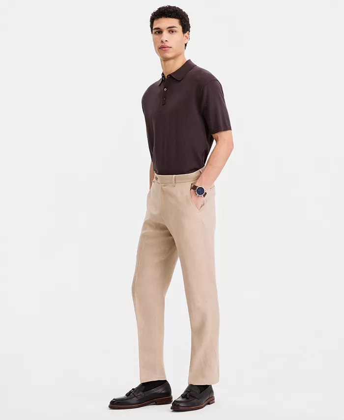 Men's Modern-Fit Linen Dress Pants - thumbnail 3