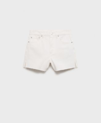 Women's Frayed Hem Denim Shorts
