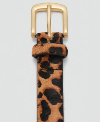 Women's Animal Print Leather Belt