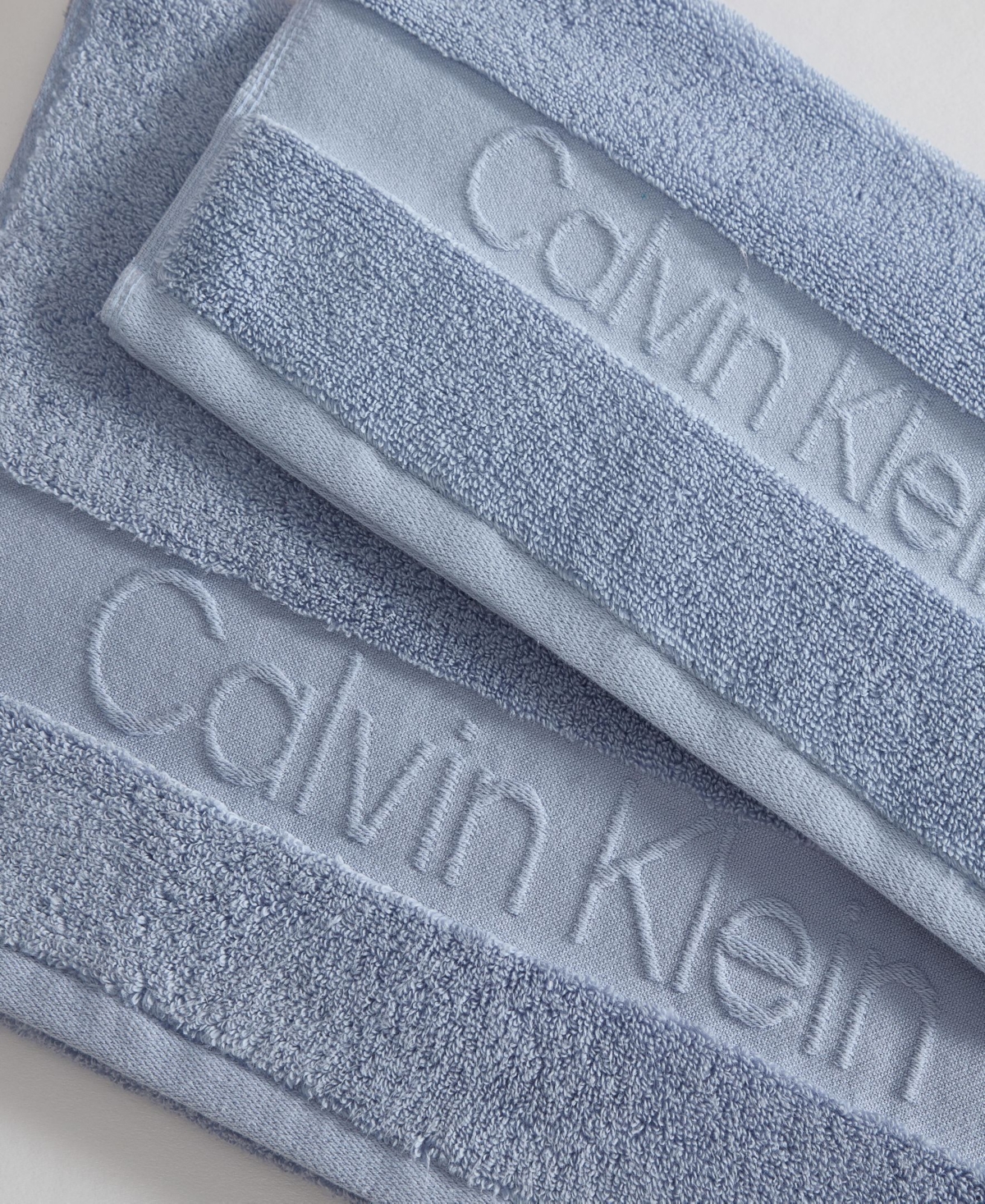 Calvin Klein Iconic Cotton Jacquard Hand Towel, 30" x 16"